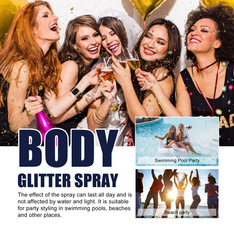 Flash Spray, Party Atmosphere Brightening Glitter Powder Highlighter Spray