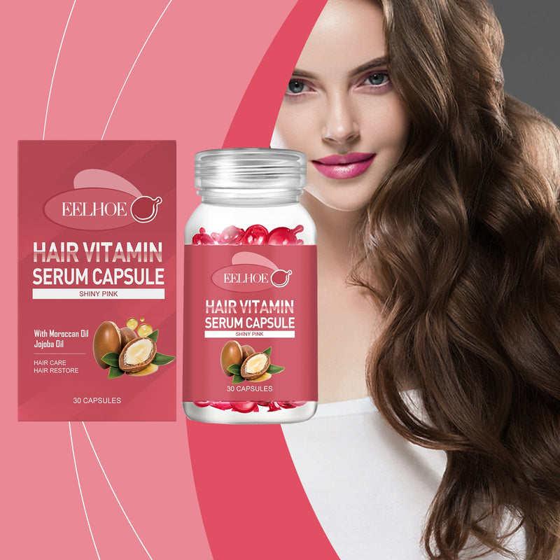 Hair Essential Oil Care Capsules Relieve Dry Hair, Frizzy Split Ends, Soft And Smooth Care Essential Oil For Hair Care