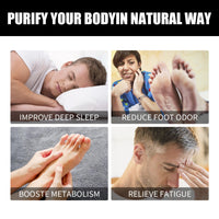 EELHOE Natural Foot Pads, Relieves Body Stress And Improves Sleep Deep Cleaning Foot Patch
