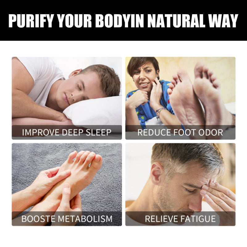 EELHOE Natural Foot Pads, Relieves Body Stress And Improves Sleep Deep Cleaning Foot Patch