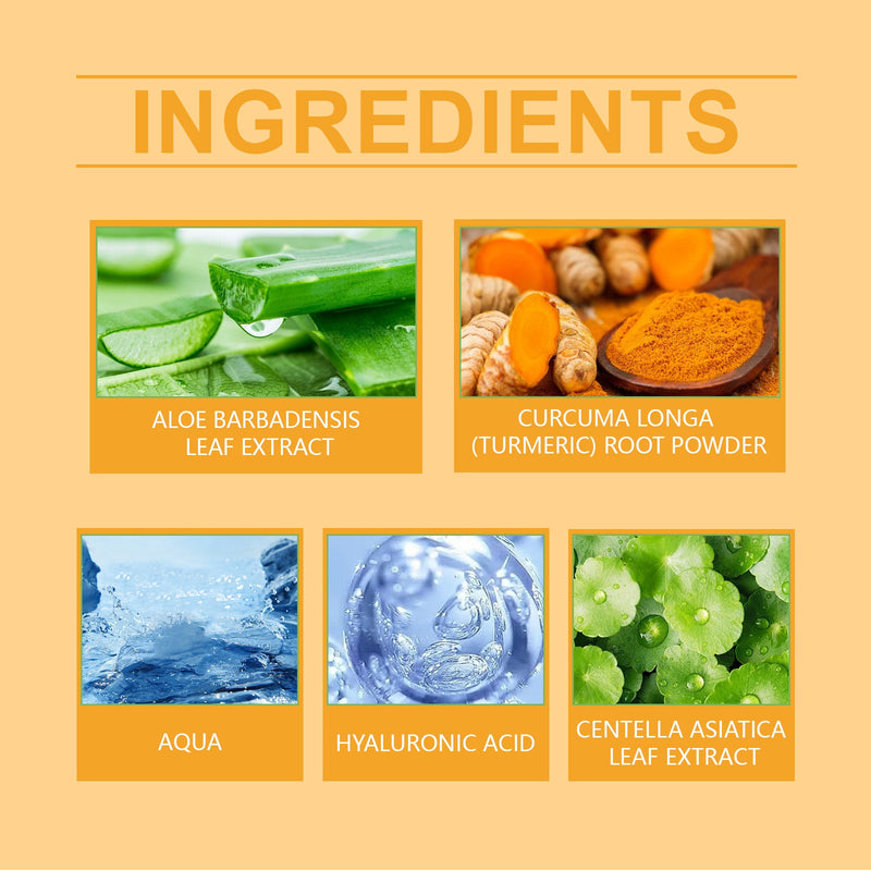 OUHOE Turmeric Moisturizing Essence, Moisturizing Face Moisturizing And Refreshing Without Greasy Moisturizing Dry Skin