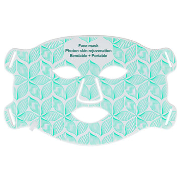 Skin rejuvenating facial mask LED household silicone beauty mask eight color photon spectrum silicone large row lamp