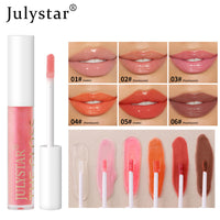 Six Pack Multi-Color Moisturizing Watery Glass Lip Gloss Pearl Watery Lip Glaze Non-Stick Mirror Lip Gloss