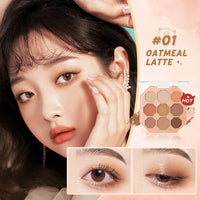 BANXEER Colored Star Shining Beast Nine Color Eye Shadow Disk Lasting Shining Clear Fine Non Flying Powder BM10