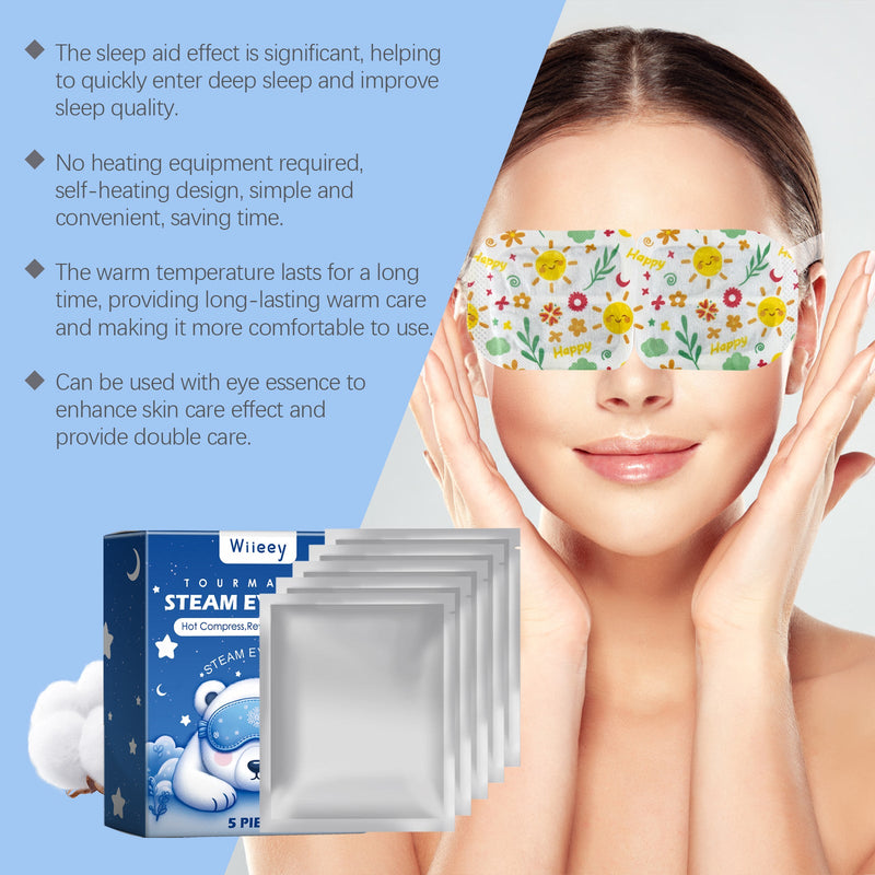 Sleep Steam Eye Mask, Gentle Hot Compress To Relieve Eye Fatigue And Improve Sleep Quality Daily Use