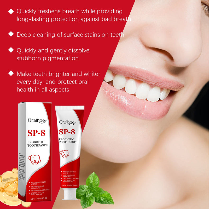 Oralhoe Mint Cleaning Toothpaste Gently Cleans Dirt And Yellow Teeth Cleansing Care Lasting Freshness And Fragrance