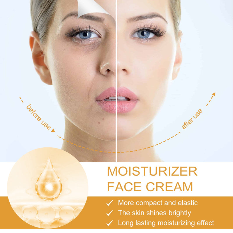 Moisturizer Face Cream, Fade Out Fine Lines Bright Skin Firming Shine White Skin Anti-Wrinkle Cream