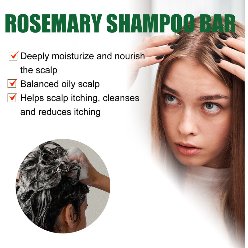 Rosemary Dense Shampoo Cleanses Scalp, Improves Dry Hair, Removes Dandruff, Strengthens Hair And Prevents Hair Loss