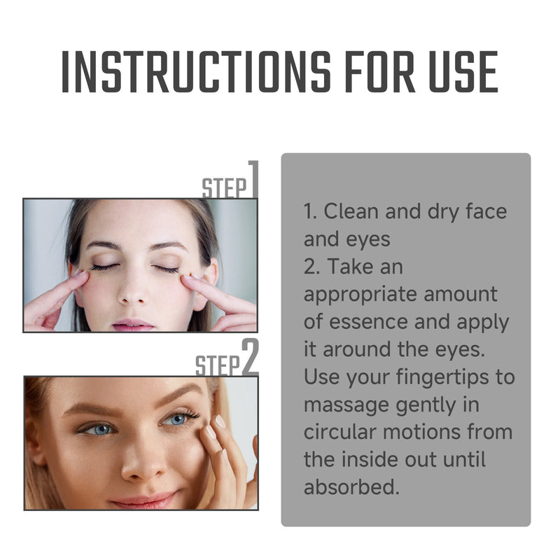 Instant Eye Care Essence Reduces Wrinkles And Dark Circles, Brightens Skin, And Moisturizes The Skin Around The Eyes