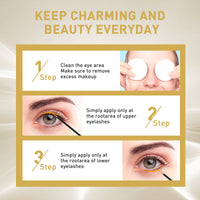 Eyelash Growth Serum, Gentle And Natural Moisturizing Beautiful Thick Long Black Curling Eyelash Without Trace