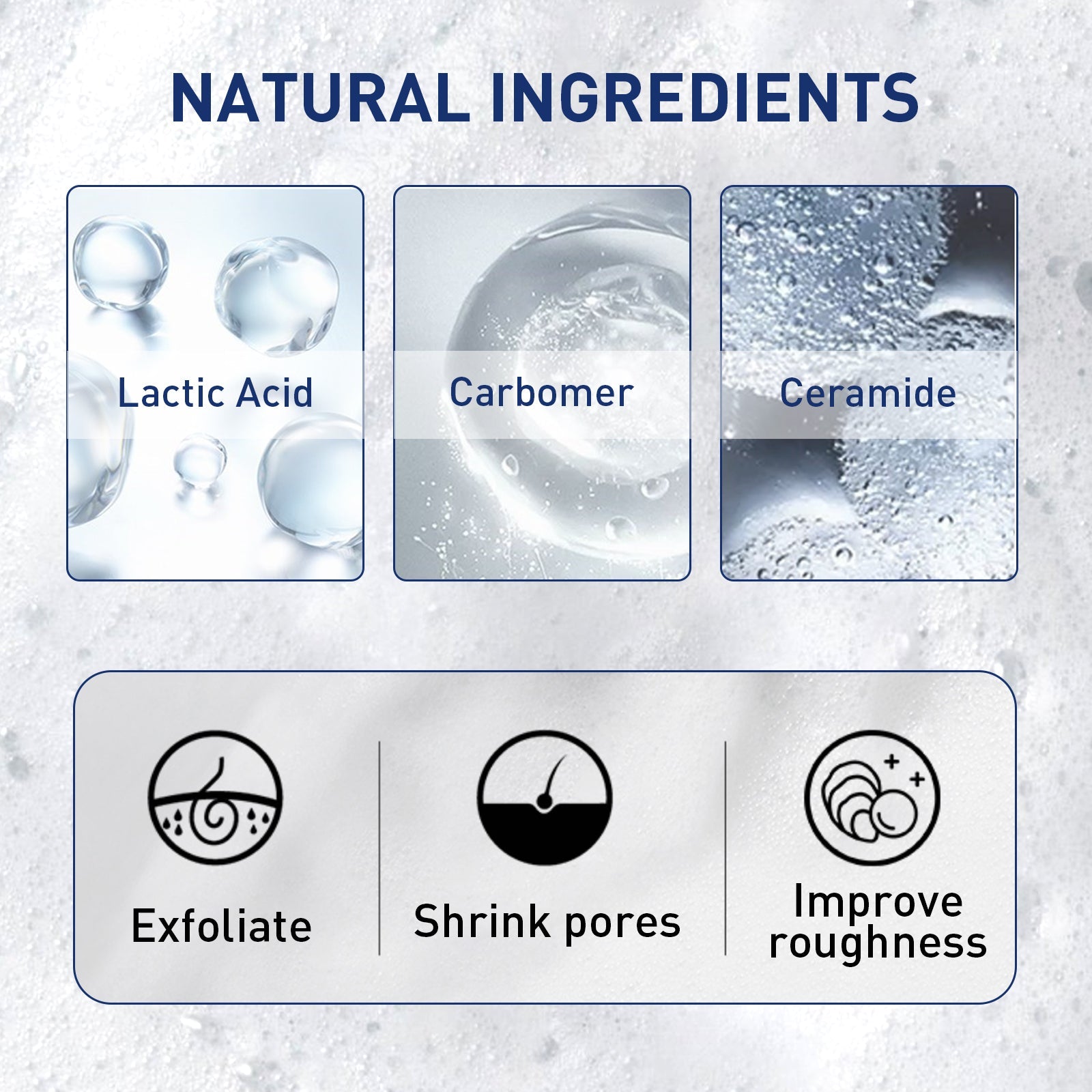 Exfoliating Mousse, Cleanser Skin Pore Control Oil Gently Cleanses Exfoliating Dead Blackheads