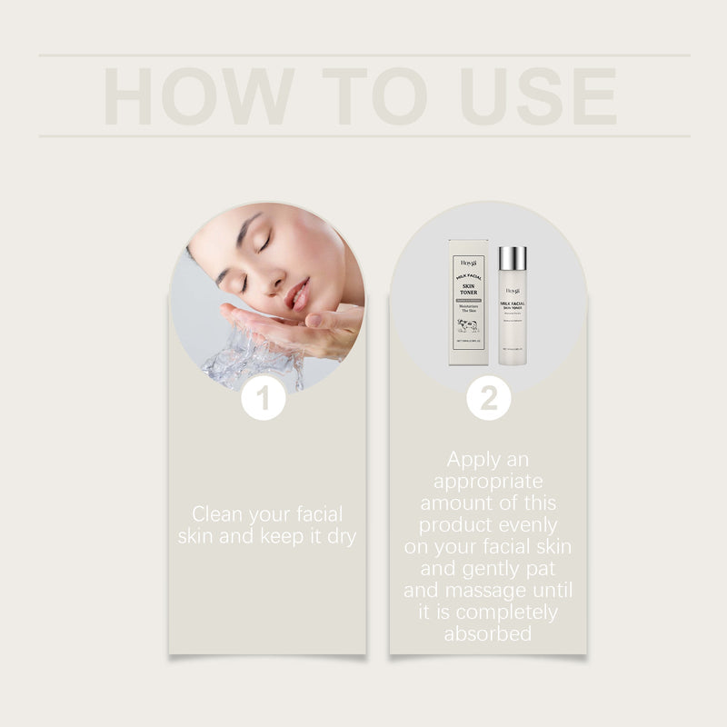 Hoygi Milk Deep Moisturizing Toner, Gently Nourishes Skin, Hydrates Moisture, Locks Water, Brightens And Rejuvenates Skin