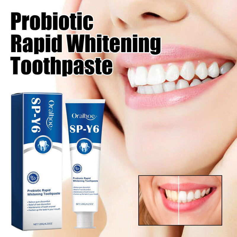 Probiotic Rapid Whitening Toothpaste, Fresh Breath To Remove Stains And Tartar White Teeth To Remove Odor And Beautiful Teeth