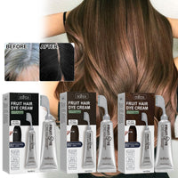 Fruit And Vegetable Hair Cream, Natural, Mild And Long-Lasting, Does Not Hurt The Scalp. Easy To Apply Dark Hair Cream