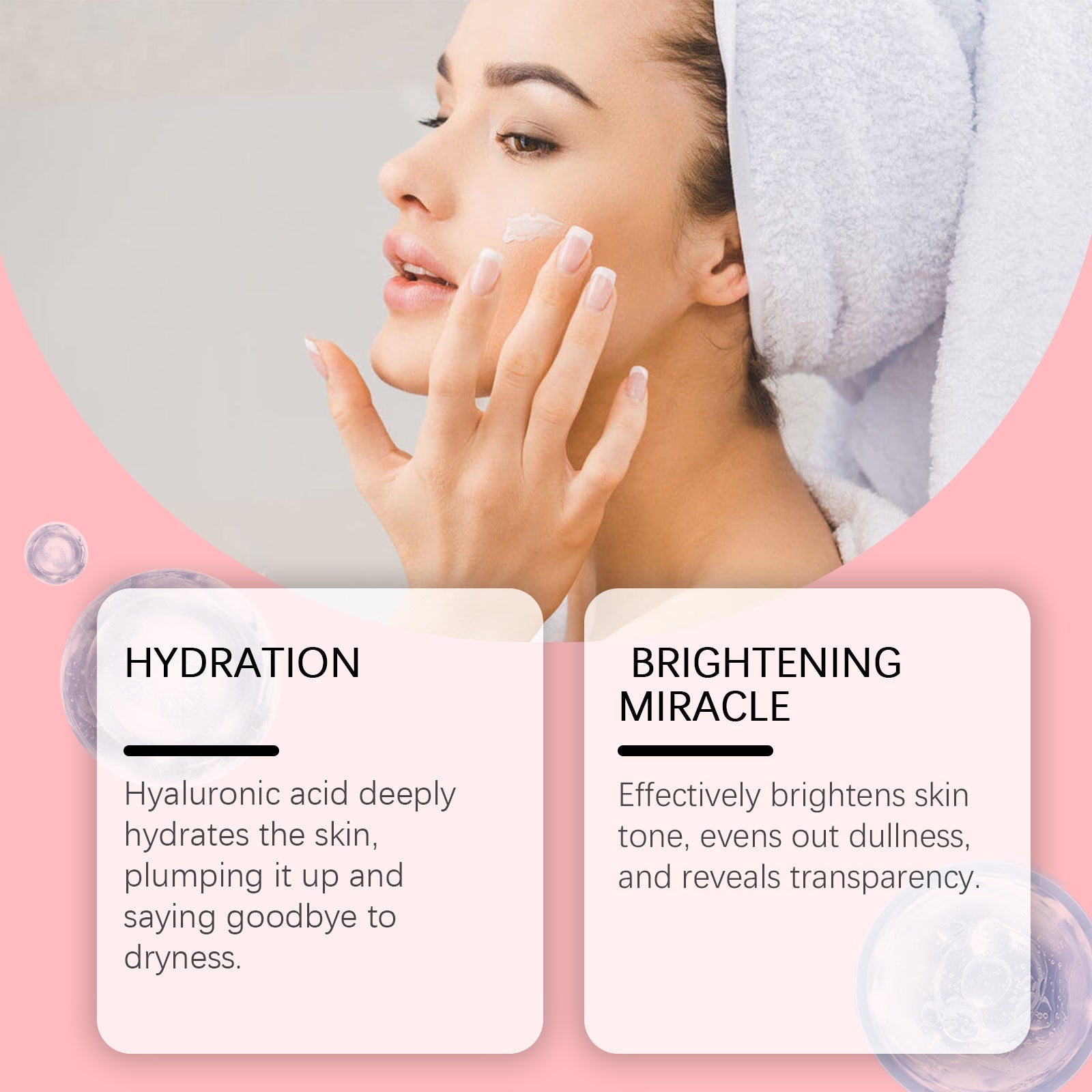Ouhoe Retinol Cream, Facial Fine Lines Fade Moisturizing Moisturizing Skin Care Anti-Wrinkle Moisturizing Brightening Cream
