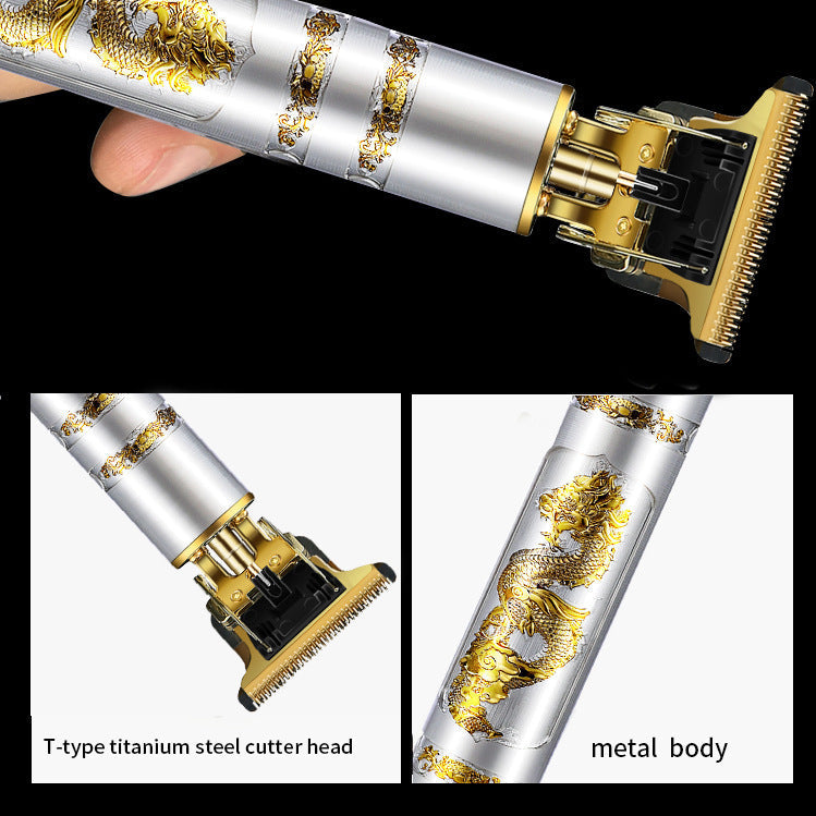 Cross-Border Hair Clippers, American Electric Hair Clippers, Electric Hair Clippers, Oil Head Engraved Hair Shavers, Bald Hair Clippers