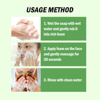 Bamboo Charcoal Cleansing Soap, Refreshing Oil Control Brightening Face Wash Soap