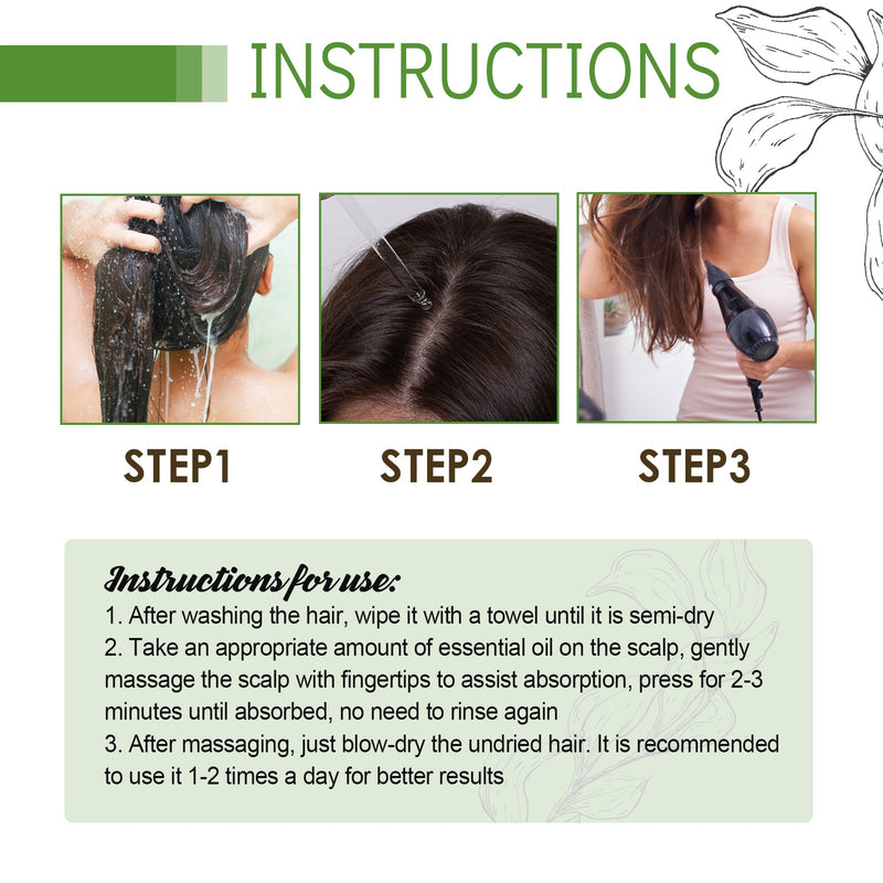 West&Month Hair Care Essential Oil Moisturizes And Protects Dry Hair, Moisturizes And Softens Hair Care Essential Oil