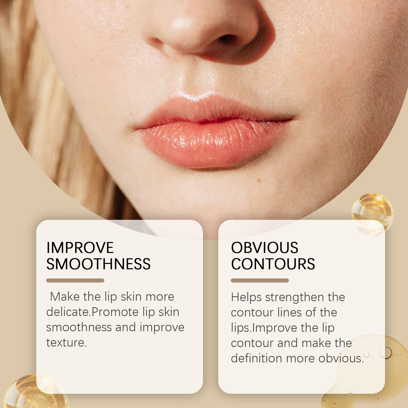 Lip Area Serum, Hydrating, Moisturizing, Smoothing And Moisturizing Lip Care Serum