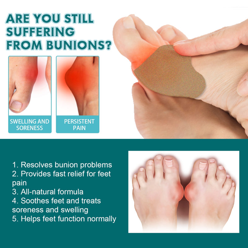 EELHOE Bunion Patch, Relieves Toes Swelling And Pain Corrects Thumb Valgus Herbal Care Patch