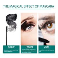 EELHOE Mascara Cream (Black), Slim And Thick Curling, Waterproof And Sweatproof Lengthening, No Caking And No Smudging