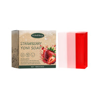 Strawberry Scented Soap, Gentle Cleansing Itchy Deodorant Body Care Soap For Women's Private Parts