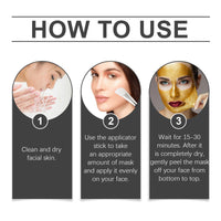 24k Gold Peel Mask Facial Treatment Moisturizing, Hydrating And Cleansing Pores With Facial Mask