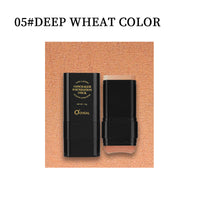 Oqianya Cream Foundation Concealer Long-Lasting Solid Foundation  Dual-Purpose Powder Puff Brush