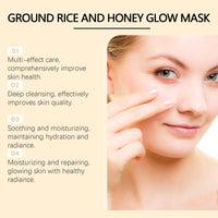 Hoygi Honey Rice Moisturizing Mask Facial Cleansing Mud Mask Hydrating And Hydrating Soft Skin Mask