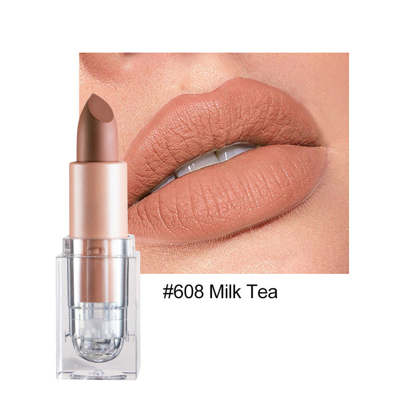 HANDAIYAN Little Ice Cube Matte Lipstick 12 Color Lipstick Lipstick Is Not Easy To Decolor Nude Color Bean Paste Color Powder Lipstick