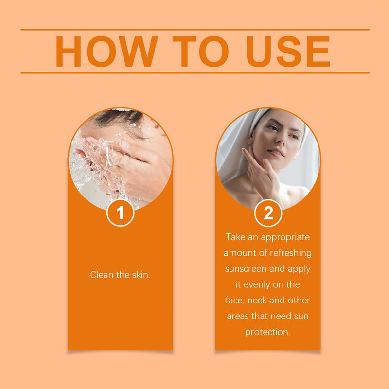 Refreshing Protective Cream, Refreshing Moisturizing Non-Sticky Mild Moisturizing Breathable Isolation Facial Protective Lotion