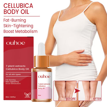 OUHOE Herbal Body Oil, Firming Skin Shape Body Moisturizing Massage Oil