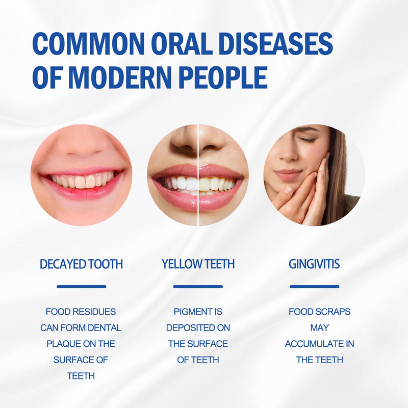 Fresh Breath Tooth Powder, Teeth Cleaning Yellow Teeth Stain Removal Tartar Beauty Whitening Oral Care