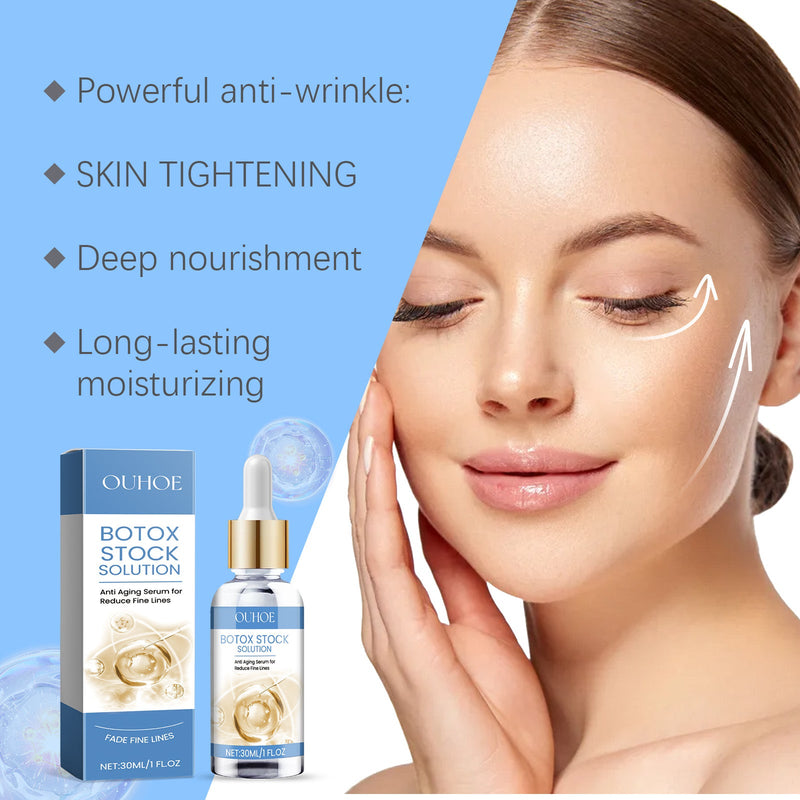 Ouhoe Anti-Wrinkle Facial Essence, Lightens Fine Lines And Moisturizes And Hydrates Facial Wrinkle, Firming And Brightening
