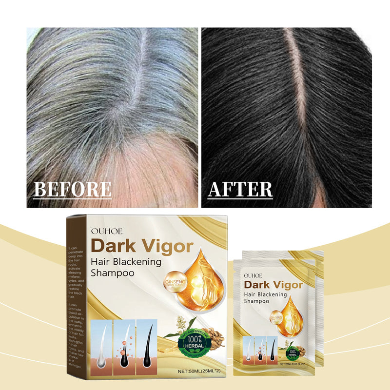 dark hair shampoo, smooth and nourishing hair roots to improve dry and frizzy dark hair hair shampoo at the end
