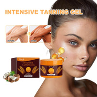 Intensive Tanning Gel, Summertime Seaside Beach Sunbath To Help Tanning Wheat Color Body Moisturizer Gel