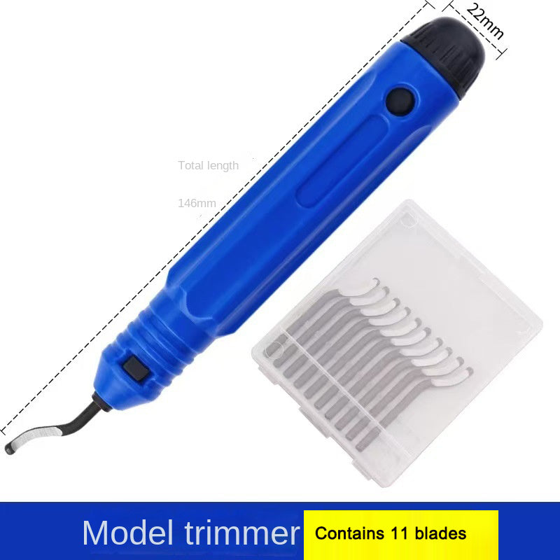 Rotating scraper deburring inner hole chamfering knife