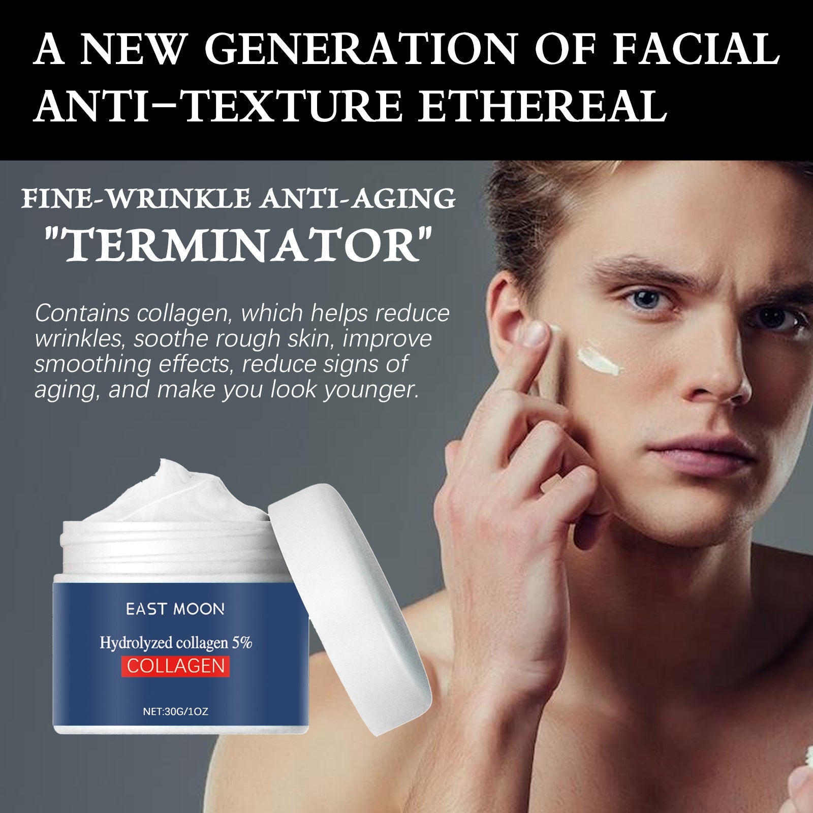 East Moon Men's Moisturizing Face Cream, Anti-Aging, Fine Lines, Hydrating, Refreshing And Moisturizing Skin Anti-Wrinkle Cream
