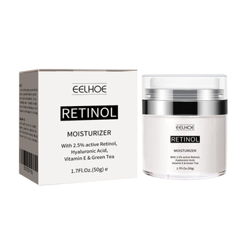 Retinol Cream Moisturizes, Hydrates, Reduces Fine Lines And Tightens And Lifts Facial Skin Around The Eyes