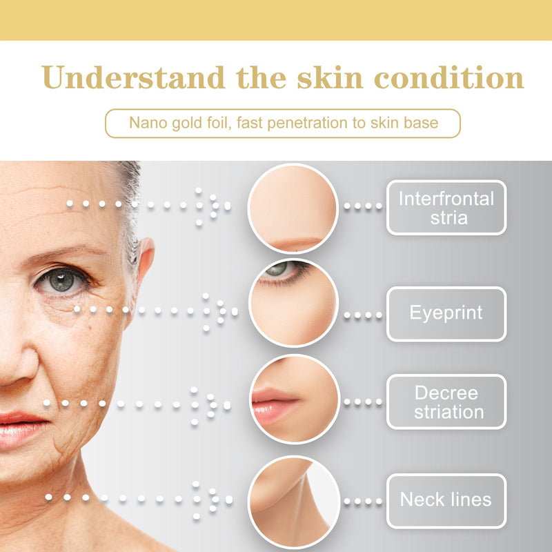 24k Gold Face Serum, Hydrates Reduces Wrinkles Cleans Shrinks Pores And Brightens Skin Serum