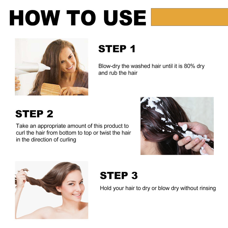 Hoegoa Moisturizing Styling Elastin Cream - Curls Volumizing Natural Shine Care