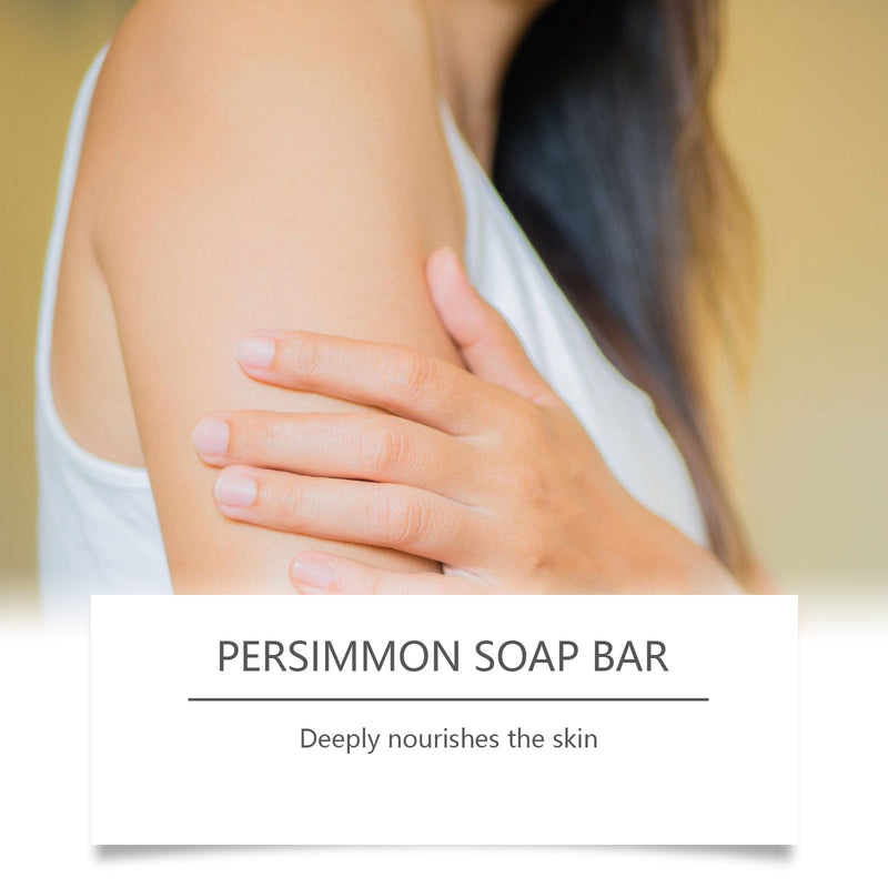 OceAura Persimmon Bath Soap, Gentle Exfoliating Soft Moisturizing Hydrating Refreshing Body Cleansing Soap
