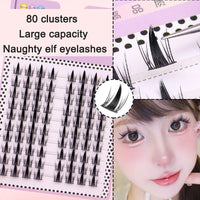 Sunflower Comics Pure Desire Eyelash Simulation Natural Thickening Large Segmented Trilogy False Eyelash Laziness