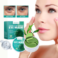 Chlorella Vera Hydrogel Eye Mask, Moisturizing Desalination Eye Grain Compact Fine Grain Soft Skin Hydrating Eye Mask