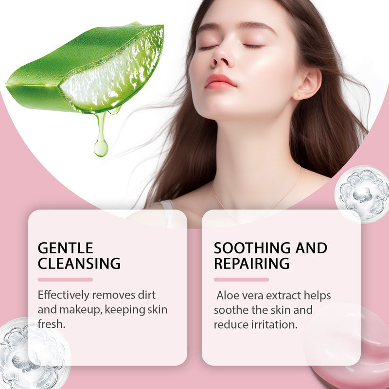 Aloe Soothing Cleanser Gently Cleans Pores, Exfoliates And Smoothes Skin