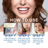 Coconut Mint Mouth Wash, Remove Stains Remove Odors Clean Mouth Whitening Teeth Oral Care