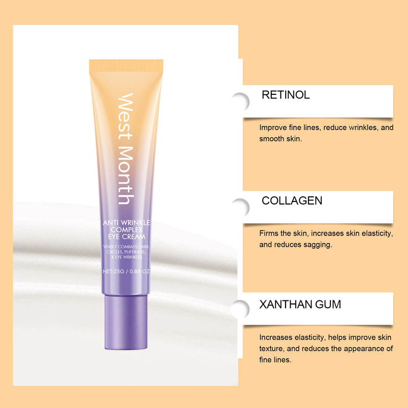 Retinol Anti-Wrinkle Complex Eye Cream, Moisturizing And Firming Eye Cream Around The Eyes