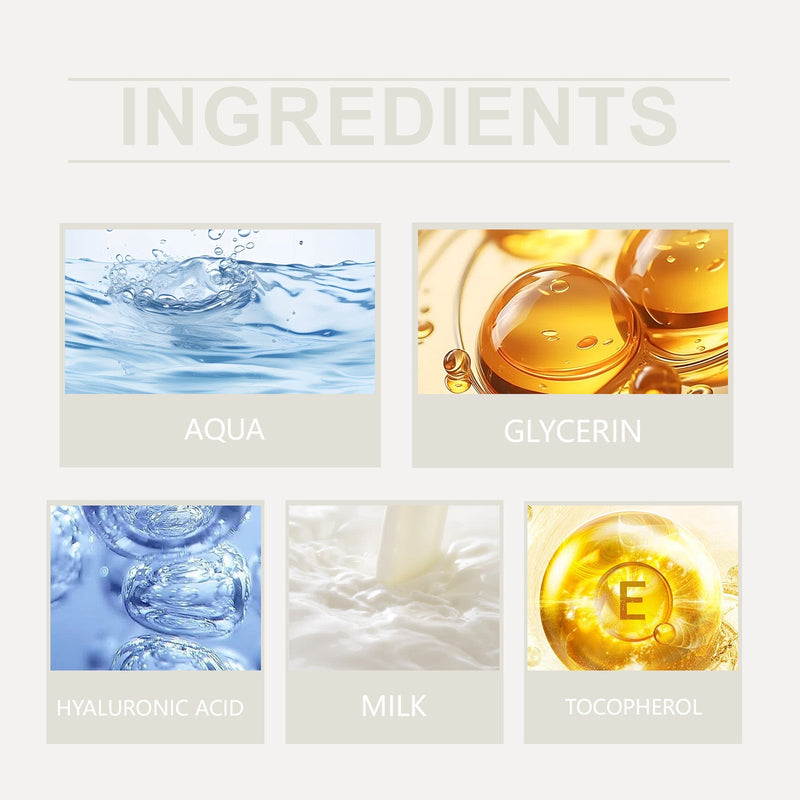 Hoygi Milk Deep Moisturizing Toner, Gently Nourishes Skin, Hydrates Moisture, Locks Water, Brightens And Rejuvenates Skin