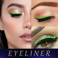 EELHOE 3D Glitter Seven Color Eyeliner False Eyelash Sticks, Glue Free Self-Adhesive Eye Makeup Eyeshadow Sticks