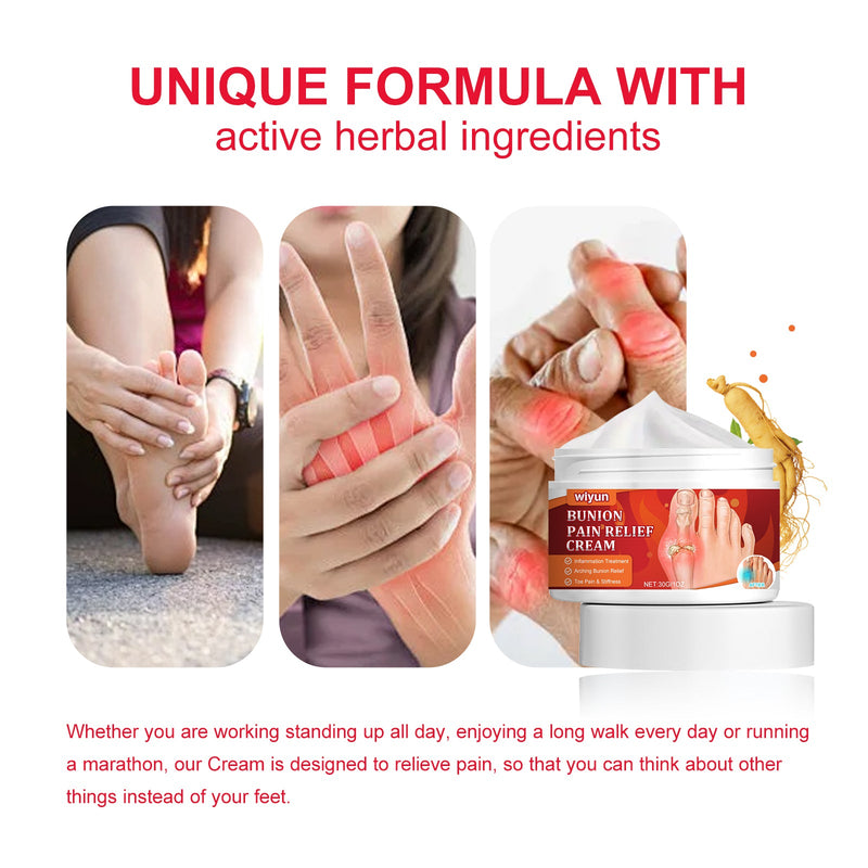 Bunion Pain Relief Cream, Repair And Correct Foot Thumb Valgus To Relieve Swelling And Pain Care Cream